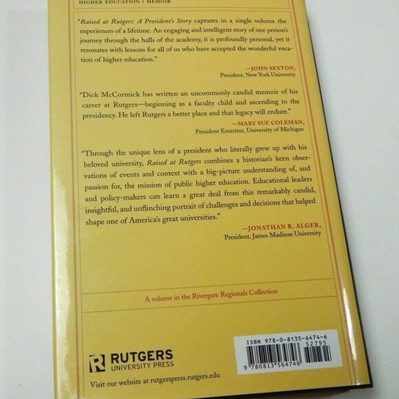 Raised at Rutgers A President's Story Dick Richard - Picture 6 of 8